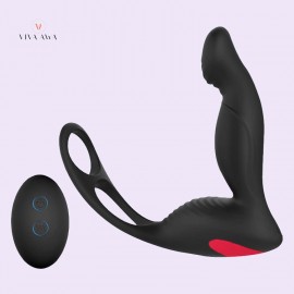 Vibrating Prostate Massager Remote Control Cock Ring And Ball Loop 9 Speeds Rechargeable India Anal Sex Toy Vibrating Prostate Massager Remote Control Cock Ring And Ball Loop 9 Speeds Rechargeable India Anal Sex Toy