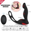 Vibrating Prostate Massager Remote Control Cock Ring And Ball Loop 9 Speeds Rechargeable India Anal Sex Toy