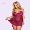 Purple Velvet Lingerie Lace Underwire Cup Babydoll Indian Sex Lingerie