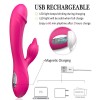 Rabbit Vibrator Clitoral Stimulator With Tongue Tickler 7 Vibration Silicone Waterproof