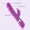 Rabbit Vibrator G Spot Rechargeable 7 Frequency Dildo Women Sex Toys India