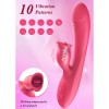 Rabbit Vibrator India 10 Vibrations 7 Pulsations Tongue Licking Dual Stimulation Clit Stimulator