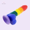 8.7Inch 22CM Rainbow Dildo Silicone Realistic Jumbo Dildo Lesbian Sex Toy India