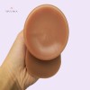 7.3Inch 18.5CM Realistic Brown Dildo Dual-Layer Liquid Silicone Penis Cock Buy Dildo Online India