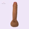 7.3Inch 18.5CM Realistic Brown Dildo Dual-Layer Liquid Silicone Penis Cock Buy Dildo Online India