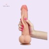 8 Inch 20CM Realistic Dildo India Penis Cock Flexible Dual-Layer Liquid Silicone Adult Sex Toy Online