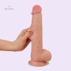 9 Inch 23CM Realistic Dildo India Penis Cock Flexible Dual-Layer Liquid Silicone Dildo Adult Sex Toys