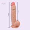 9 Inch 23CM Realistic Dildo India Penis Cock Flexible Dual-Layer Liquid Silicone Dildo Adult Sex Toys