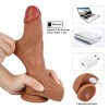 8.5 Inch 22CM Realistic Dildo Vibrator Heating Wireless Vibrating Dildo Penis Cock Online India Sex Toy