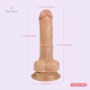 8Inch 20CM Realistic Male Hands Free Powerful Suction Cup Dual Density Dildo