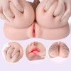 Realistic Silicone Pussy Oral Male Masturbator with Big Boobs Tight Vagina Blow Job 