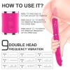 Realistic Vibrating Double-Ended Dildos Wireless Remote Rechargeable Lesbian Sex Toy