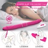 Realistic Vibrating Double-Ended Dildos Wireless Remote Rechargeable Lesbian Sex Toy