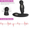 Rotating Anal Vibrator Vibrating Butt Plug 16 Mode Prostate Massager Remote Control Rotation Heating Anal Sex India