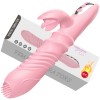 Thrusting & Heating Rabbit Vibrator for Woman G Spot Vagina Clitoris Stimulator