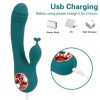 10 Frequency Dildo Rabbit G Spot Clitoris Stimulation Vaginal Anal Massager