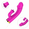 12 Speed Silicone Penis Vibrator With Tongue