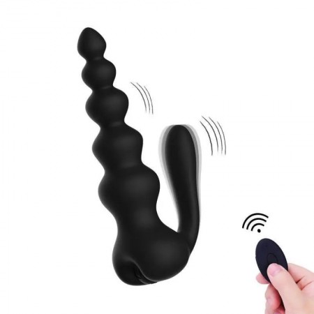 Remote Control Anal Vibrator Clitoris Anus Massager