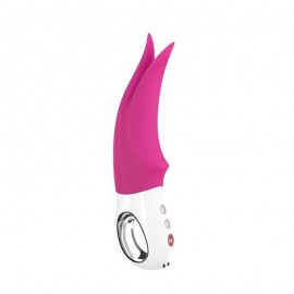 Vibrating Dildo: Volta (Blackberry/White) by Fun Factory