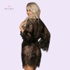 Sexy Lingerie Lace Robe Transparent Nightdresses With G-String