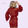 Sexy Lingerie Lace Robe Transparent Nightdresses With G-String