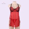 Sexy Passion Red Sheer Mesh Open Cup Babydoll Online Lingerie Shopping India
