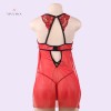 Sexy Passion Red Sheer Mesh Open Cup Babydoll Online Lingerie Shopping India