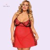 Sexy Passion Red Sheer Mesh Open Cup Babydoll Online Lingerie Shopping India