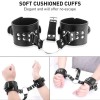 Sexy Slave Frisky Behind Back Handcuffs Collar BDSM Sex Toys For Couples