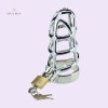 Stainless Steel Penis Sleeve Lock Cock Device Tool Male Chastity Cage