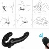 Strap On Big Dildo Wireless Vibrating Strapless Vibrator Double Penetration India Lesbian Sex Toy