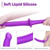 Strapless Strap-on Dildo Double Dong India Adult Lesbian Sex Toy 