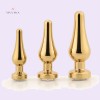 Tapered Golden Jeweled Plug 3 Pieces Set India Anal Play