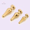 Tapered Golden Jeweled Plug 3 Pieces Set India Anal Play