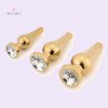 Tapered Golden Jeweled Plug 3 Pieces Set India Anal Play
