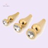 Tapered Golden Jeweled Plug 3 Pieces Set India Anal Play