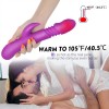 Thrusting Rabbit Vibrator India with 3 Powerful Thrusting Intensities 9 Vibration Modes Heating for G-Spot Clit Stimulation Sex Toy for Women