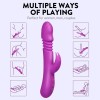 Thrusting Rabbit Vibrator India with 3 Powerful Thrusting Intensities 9 Vibration Modes Heating for G-Spot Clit Stimulation Sex Toy for Women