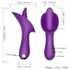 Tongue Vibrator India G Spot Clitoral Stimulation Vibrator Waterproof Nipples Vagina Licking Massager Couples Sex Toys