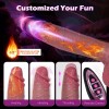 10 Inch 9 Vibrations 3 Thrusts Vibrator Penis
