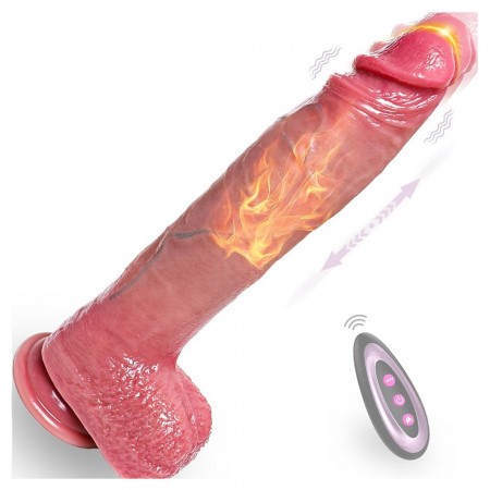10 Inch 9 Vibrations 3 Thrusts Vibrator Penis