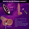 10 Inch 9 Vibrations 3 Thrusts Vibrator Penis