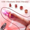 9.5-Inch Realistic Thrusting Dildo with 5 Functions and Suction Cup