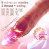 9.5-Inch Realistic Thrusting Dildo with 5 Functions and Suction Cup