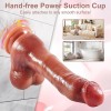 9.5-Inch Realistic Thrusting Dildo with 5 Functions and Suction Cup