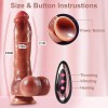 9.5-Inch Realistic Thrusting Dildo with 5 Functions and Suction Cup