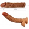 Male Soft Silicone Cock Penis Sleeve Extension Extender Adult Toys