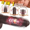 8.7" Big Black Dildo Wireless Remote Control 5 Thrusting speeds 10 Vibrating patterns