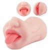 Pocket Rubber Pussy Realistic Mouth with 3D Teeth and Tongue