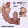 10.6 Inch Large Ultra Realistic Liquid Silicone Suction Cup Dildo with Balls